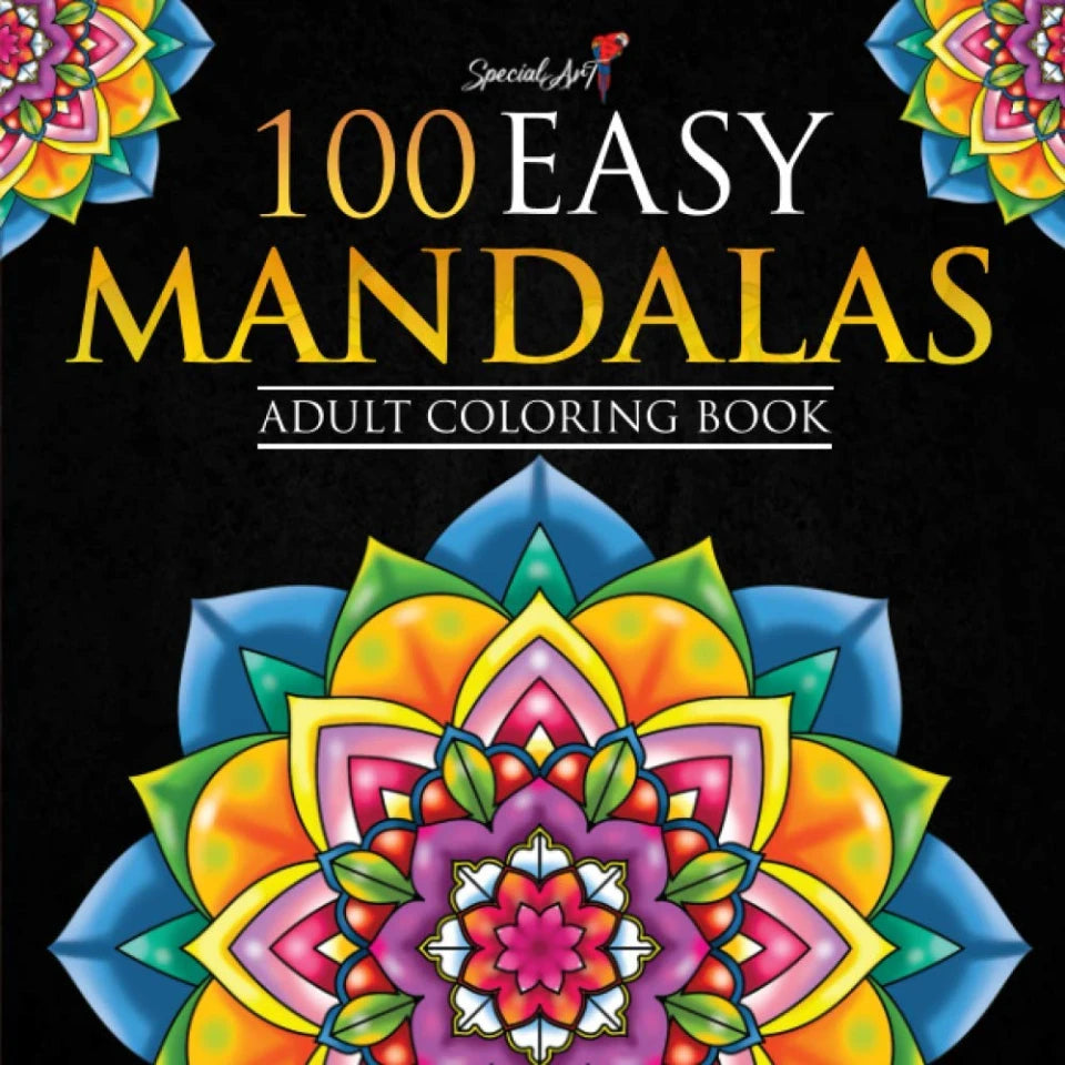 100 Easy Mandalas, front cover