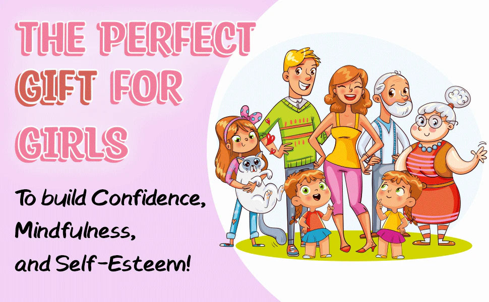 The perfect gift for girls to build confidence and self-esteem: a big smiling family, from the grandparents to the little ones.