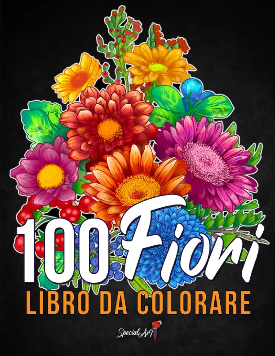 100 Fiori, Bouquet e Motivi Floreali, copertina