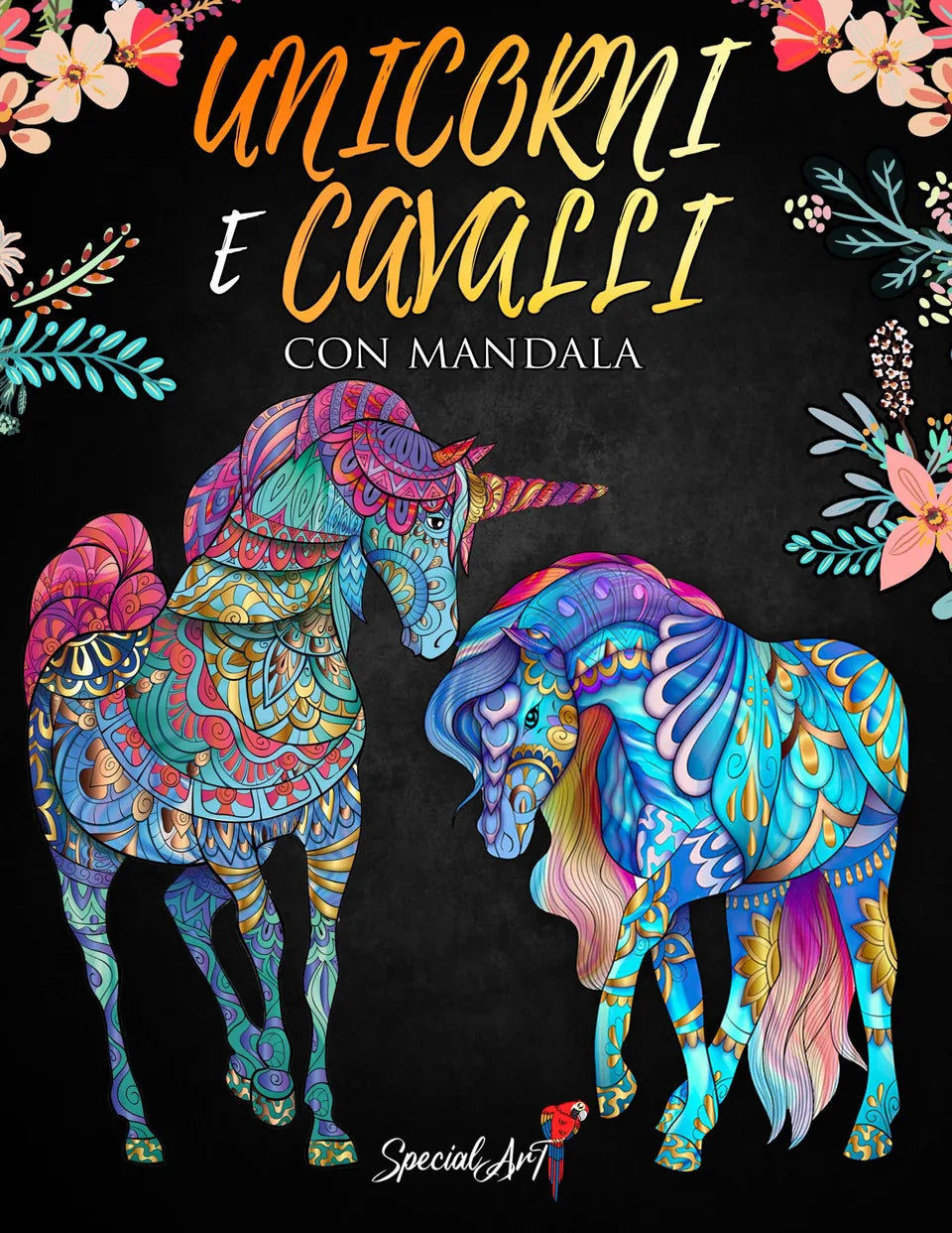 Unicorni e Cavalli con Mandala, copertina
