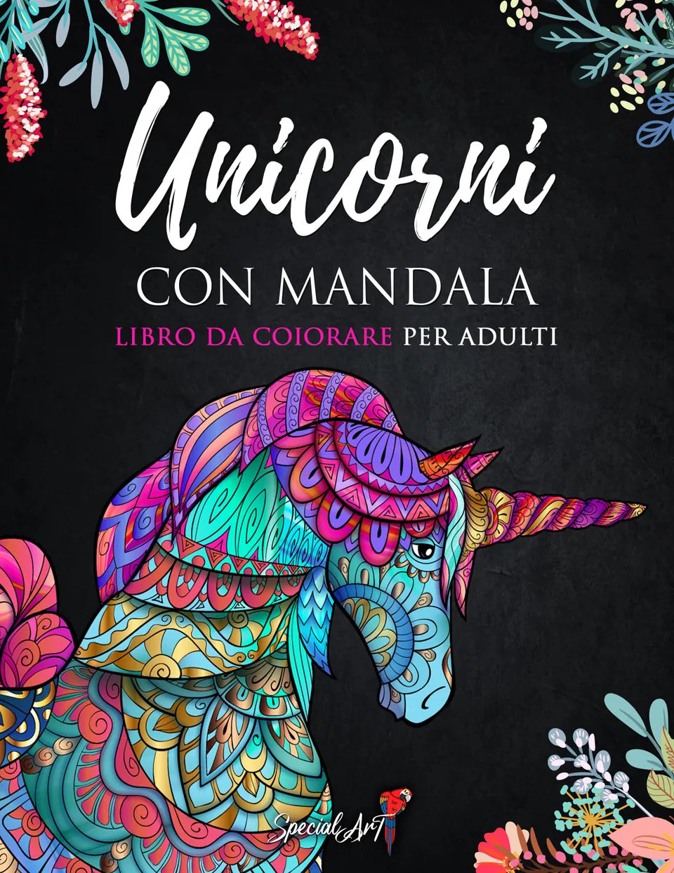 Unicorni con Mandala, copertina