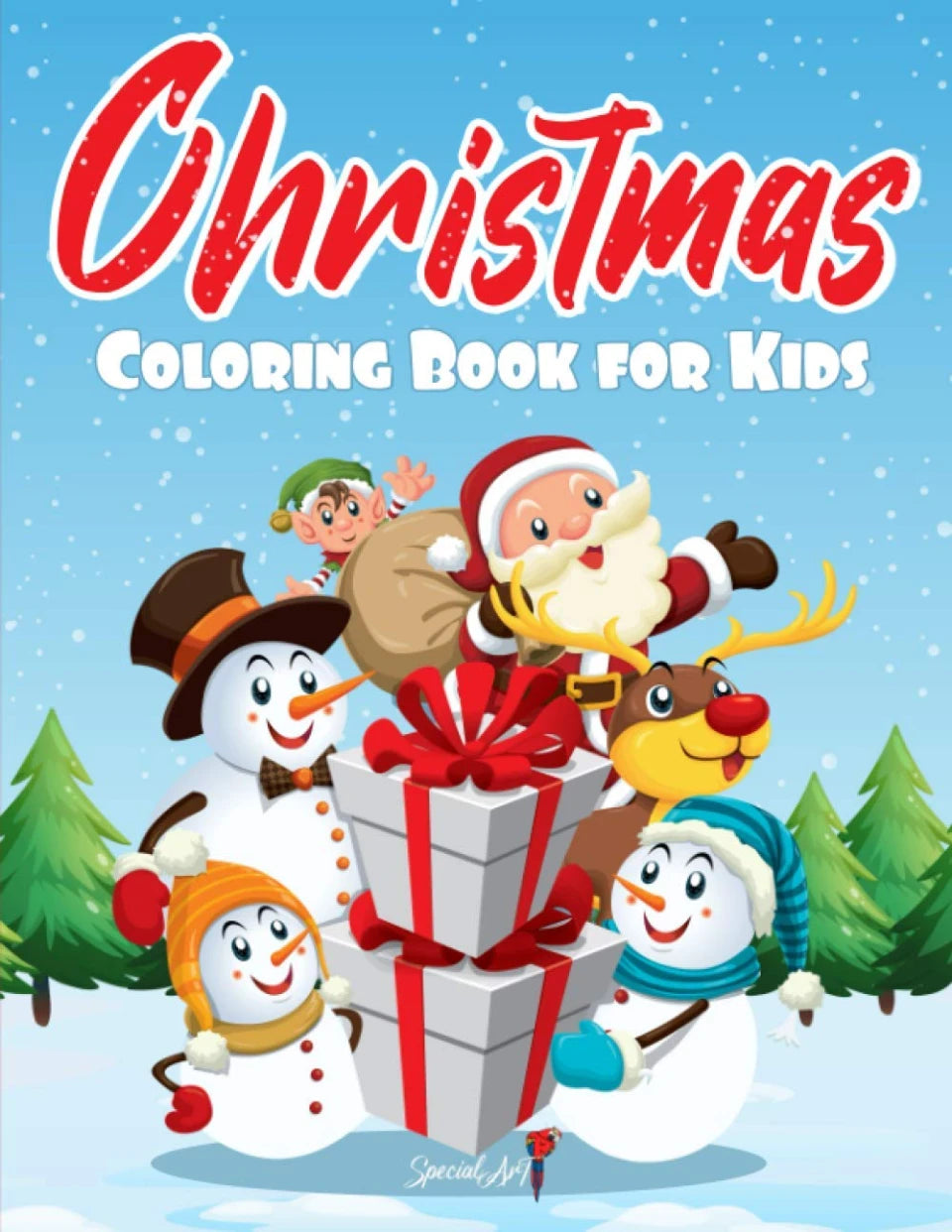 Christmas Coloring Book for Kids, front cover
