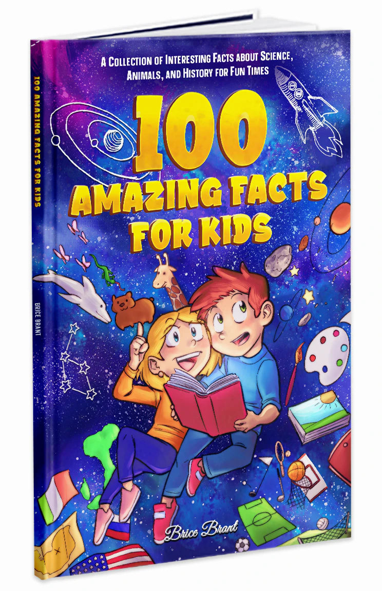 100 Amazing Facts for Kids by Brice Brant, the book standing
