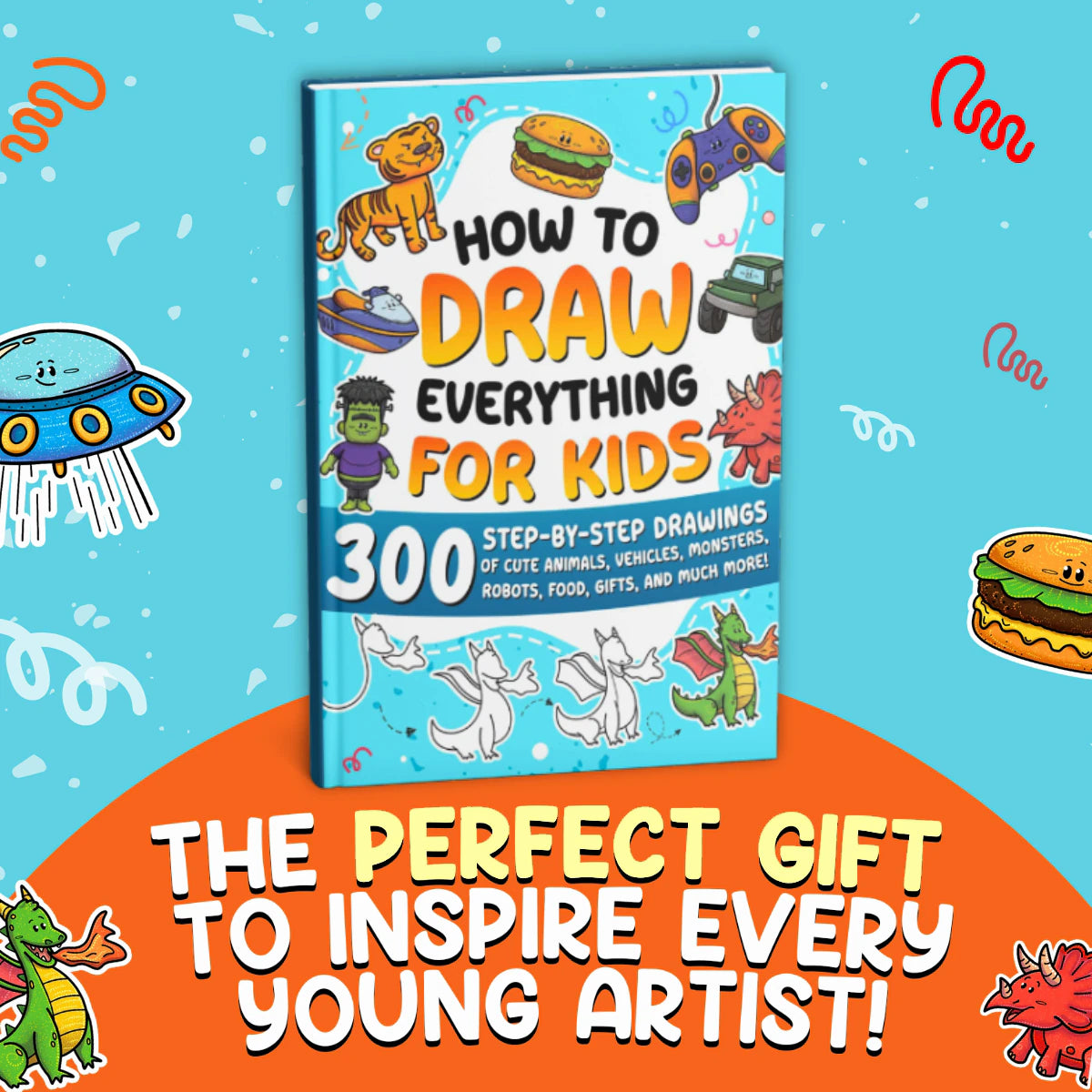 The perfect gift to inspire every young artist: the book standing among doodles
