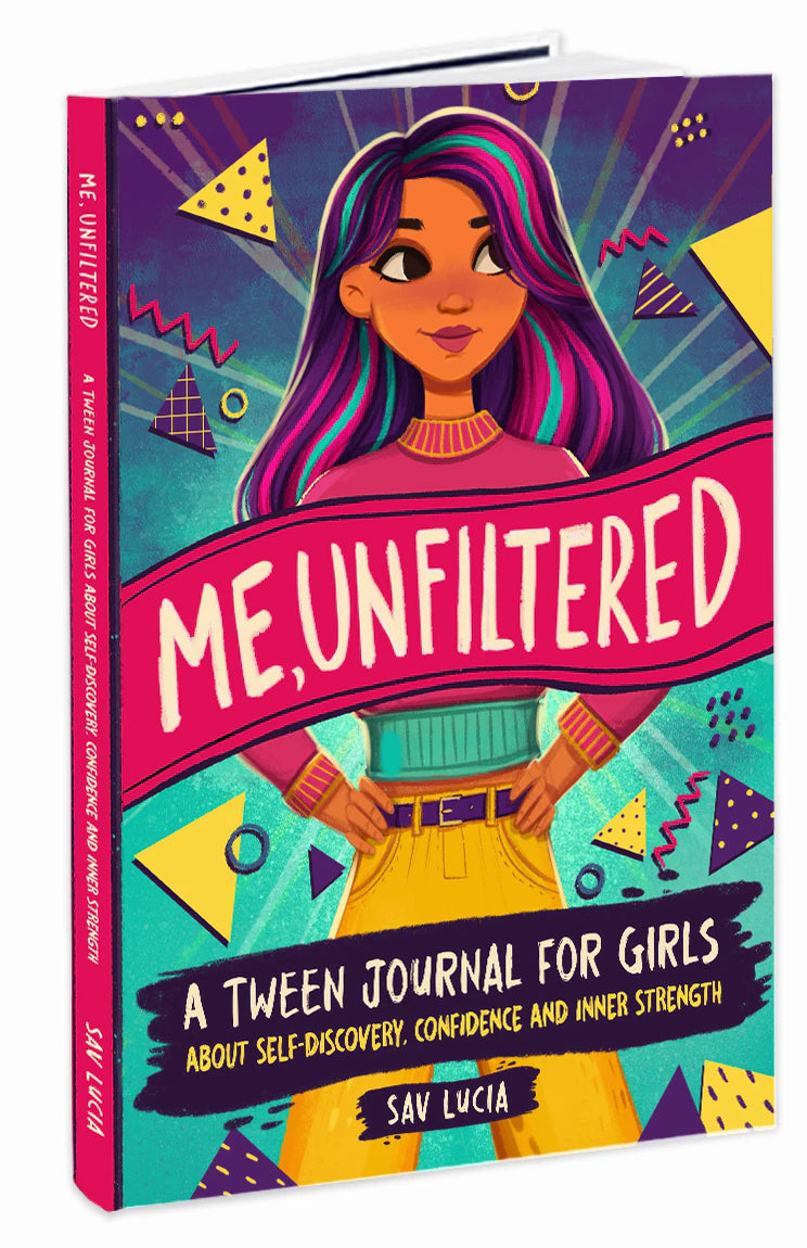 Me, Unfiltered by Sav Lucia, the book standing