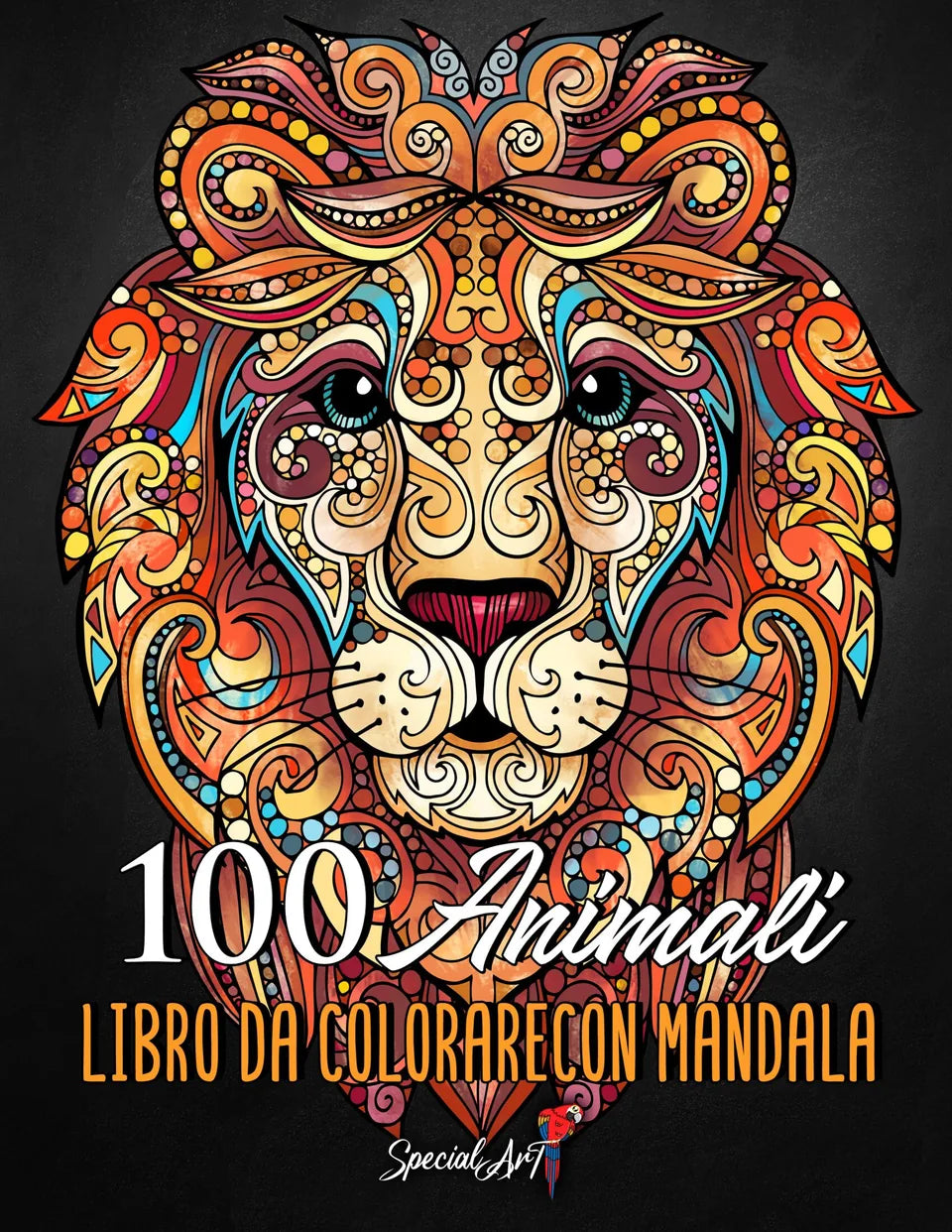 100 Animali con Mandala, copertina