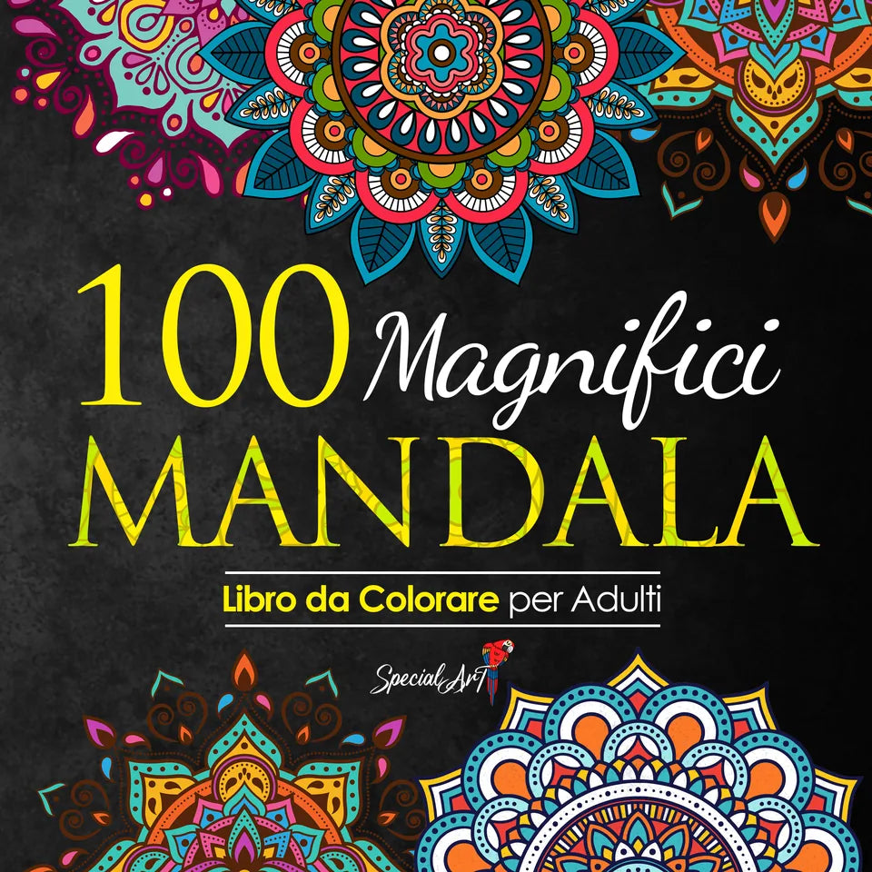 100 Magnifici Mandala da Colorare, Vol. 1, copertina