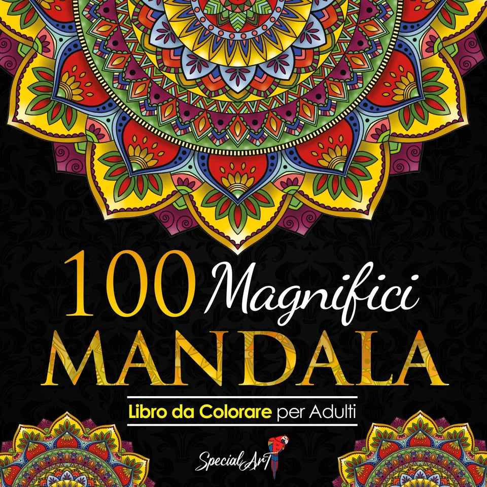 100 Magnifici Mandala da Colorare, Vol. 2, copertina