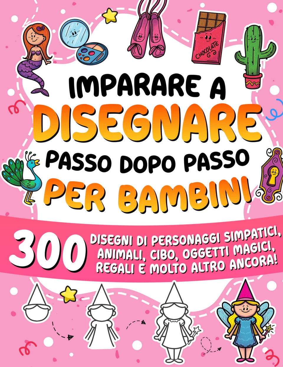Imparare a disegnare passo dopo passo per bambini, copertina