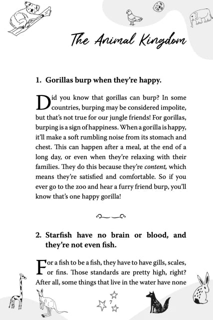 A page from 100 Amazing Facts for Kids: The Animal Kingdom