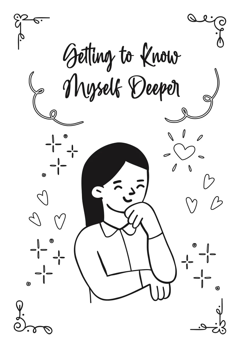 Empowering Journal for Girls, inside page: Getting to Know Myself Deeper