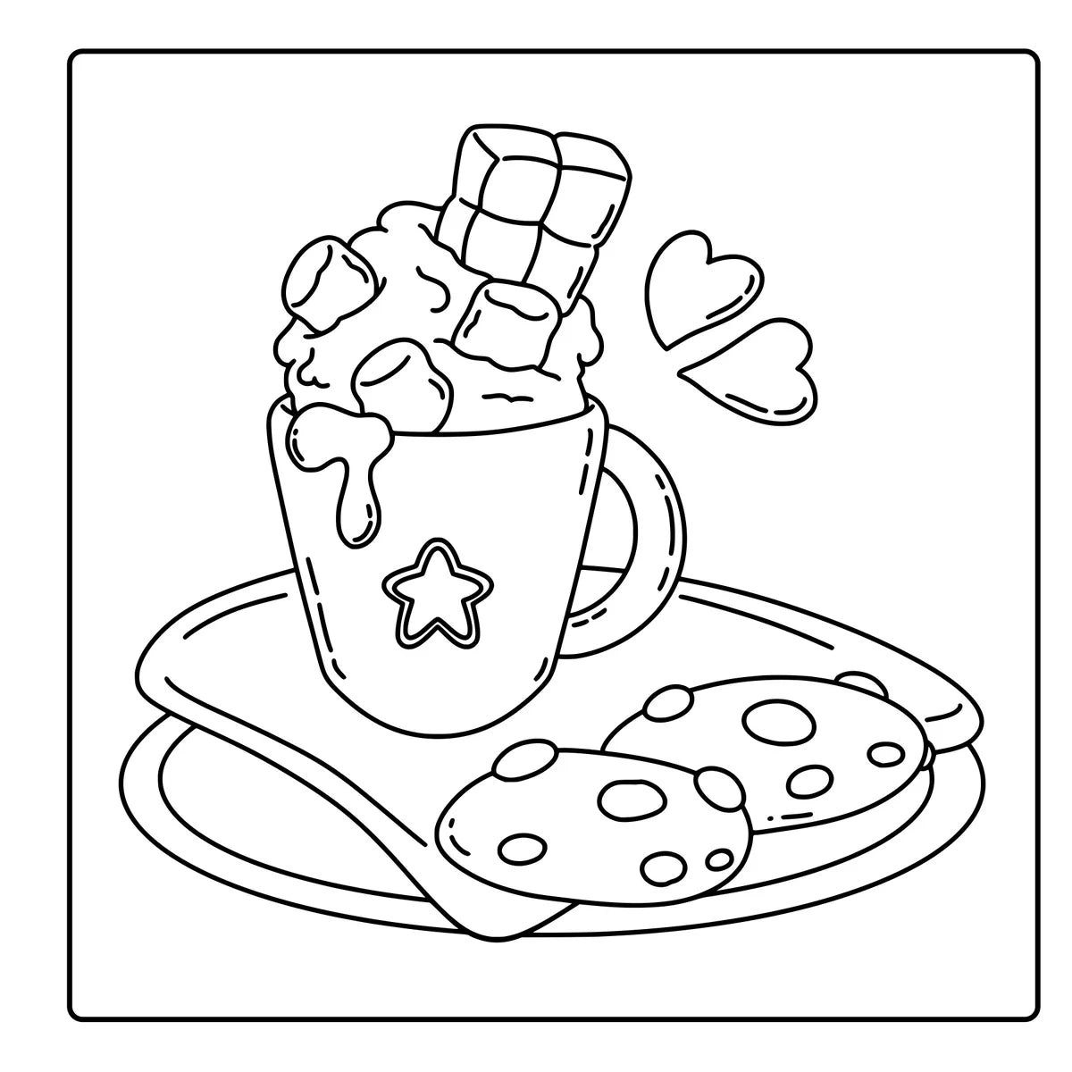 Self-Love Vibes, inside page: Cocoa and cookies