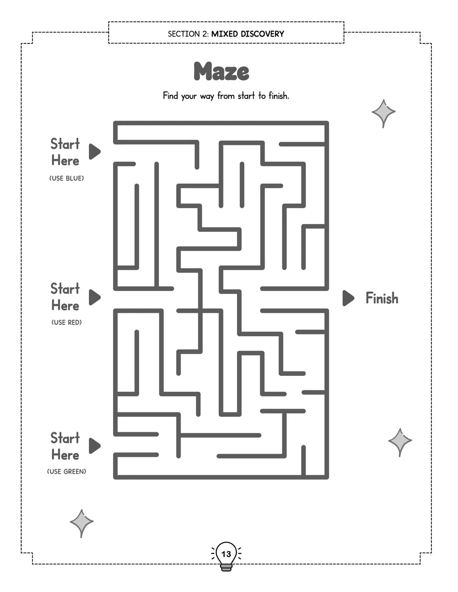 The Ultimate Activity Book for Super Smart Girls, inside page: Maze