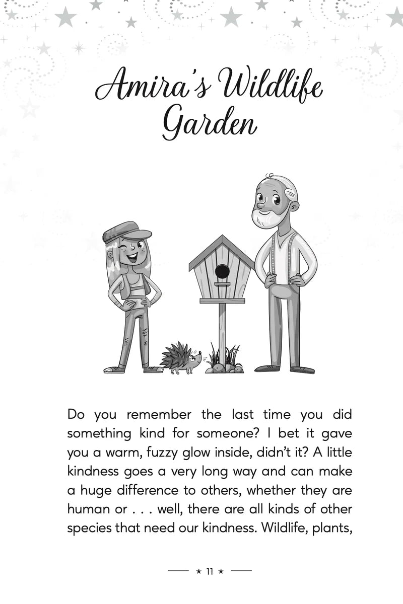 You Shine, Amazing Girl, inside page: Amira’s Wildlife Garden