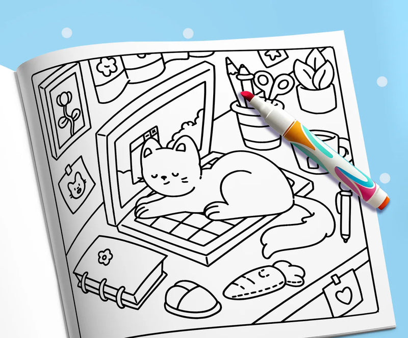 Open book: a cat napping on a laptop