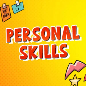 Personal Skills, in red letters on yellow