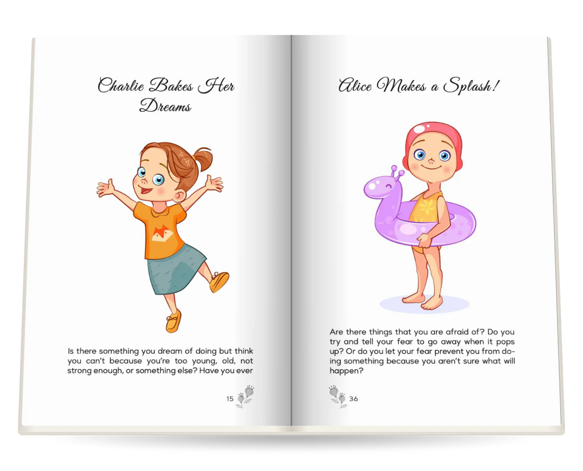 Dream Big and Be Yourself, Girls open at Charlie Bakes Her Dreams and Alice Makes a Splash!