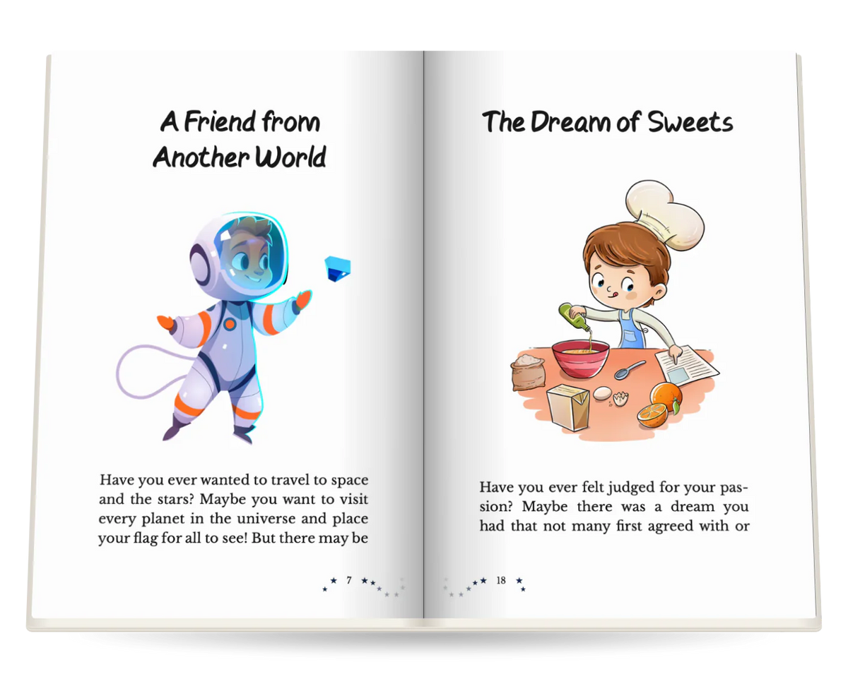 Never Stop Dreaming, Boys open at A Friend from Another World and The Dream of Sweets
