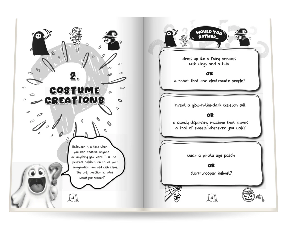 Would You Rather, Halloween Edition open at 2 · Costume Creations and Would you rather…
